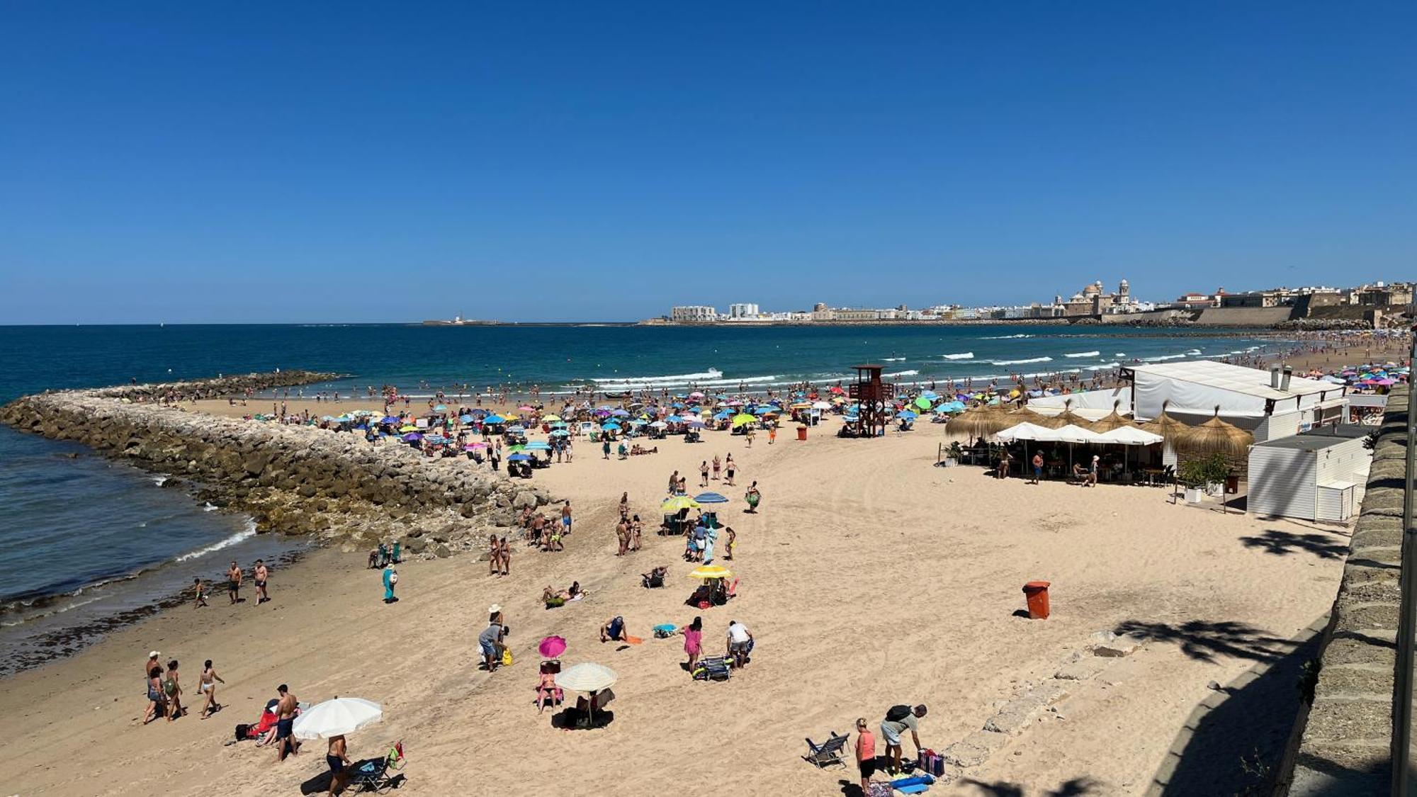 Sunset Victoria Beach Cadiz Bagian luar foto
