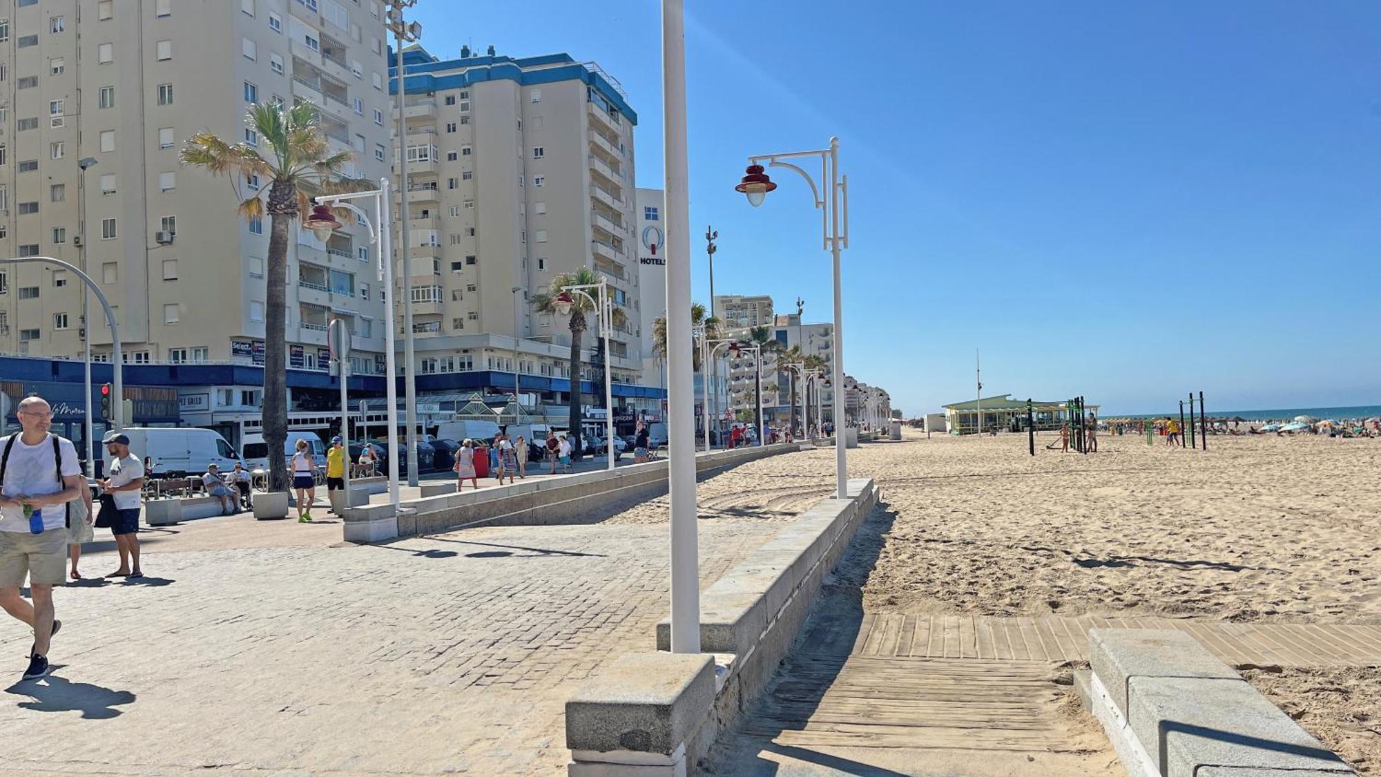 Sunset Victoria Beach Cadiz Bagian luar foto